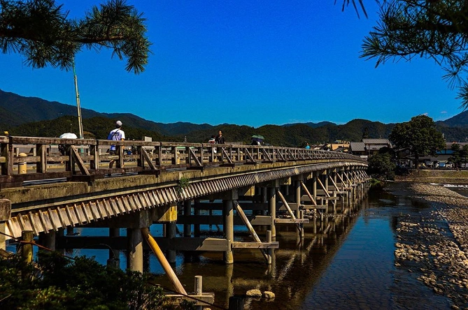 京都の名所・渡月橋