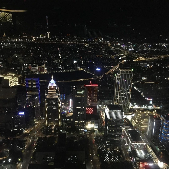 欣葉101食藝軒から見える夜景