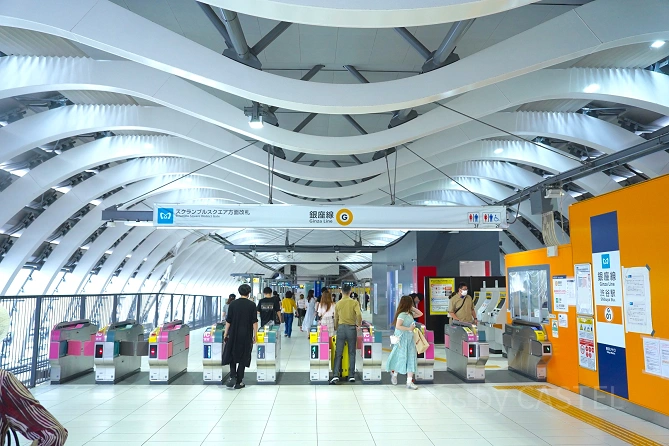 銀座線：渋谷スクランブルスクエア方面改札