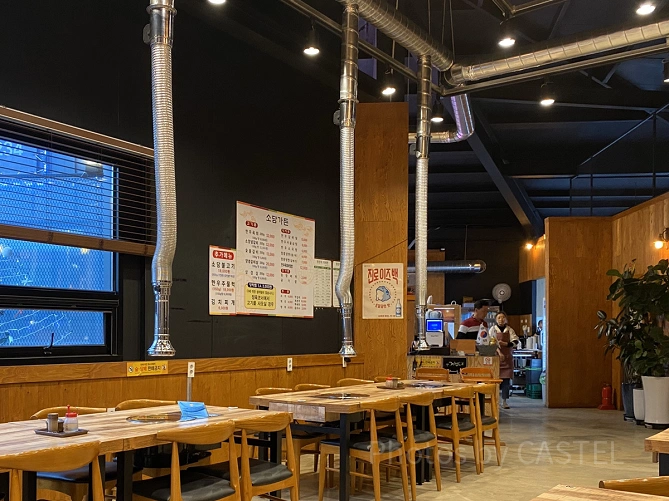 韓国の食堂の様子