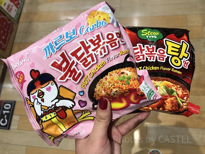 プルダック炒め麺カルボ味、タンミョン