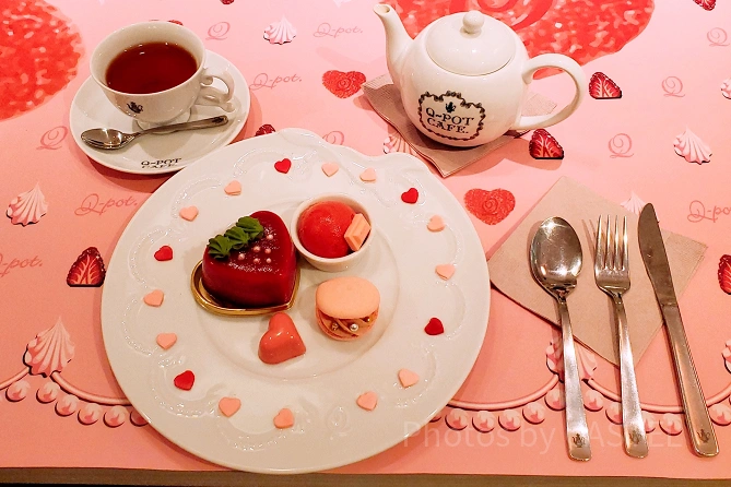 Q-POT CAFEのバレンタイン限定プレート