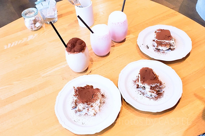 アイスカプチーノとティラミス