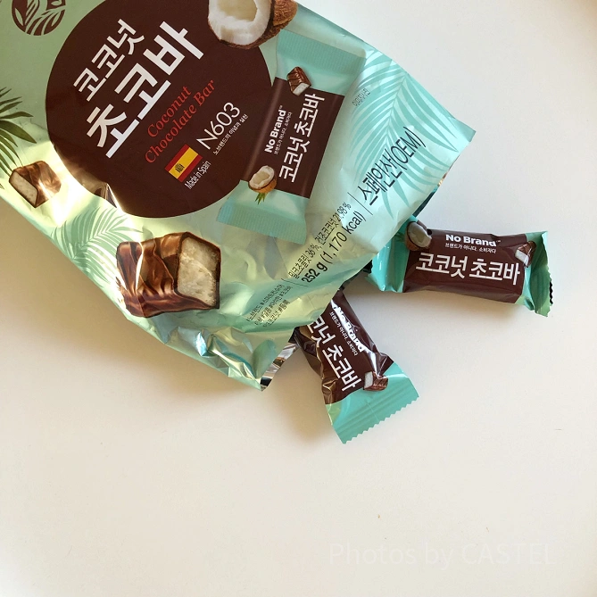 No Brandのココナッツチョコバー