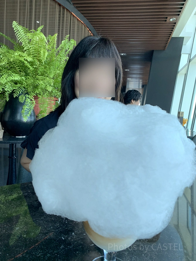 台北101展望台カフェのアイスラテ
