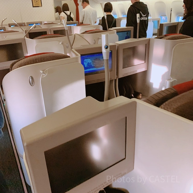 ガルーダインドネシア航空の機内