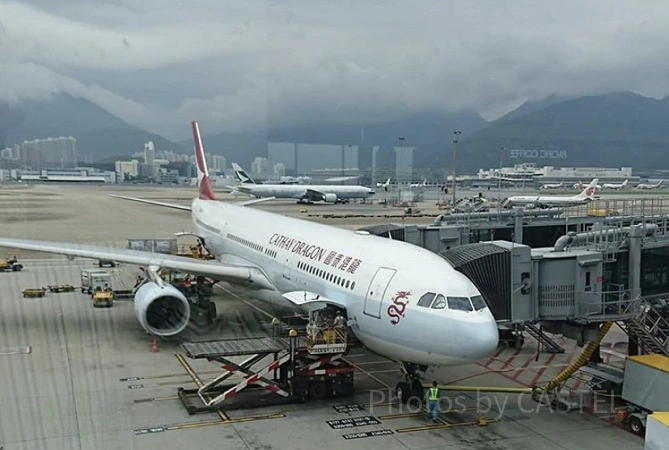 キャセイドラゴン航空の飛行機