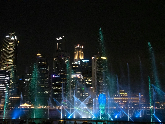 マリーナベイサンズの噴水