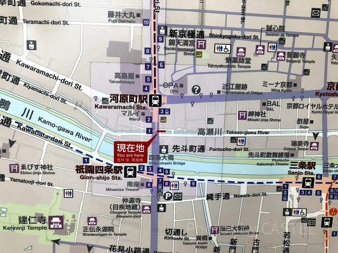 河原町駅　地図