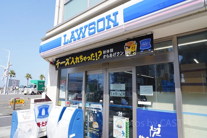 新江ノ島水族館（えのすい）へのアクセス：途中にローソンがある