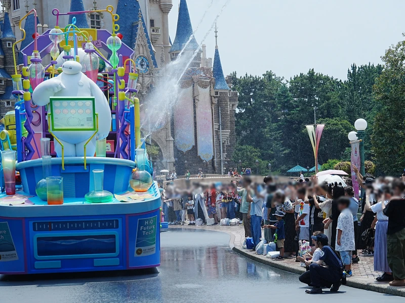 ディズニーのびしょ濡れイベント