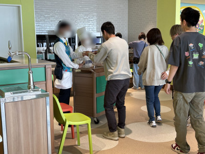 特別メニューのワゴン