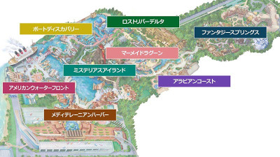 ディズニーシーのマップ