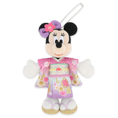 ミニーぬいぐるみバッジ((ディズニーお正月グッズ2026)