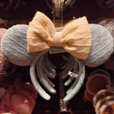 ニットカチューシャ（ブルー）ミニー