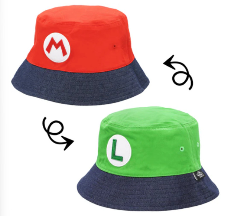 マリオ＆ルイージのリバーシブルバケットハット