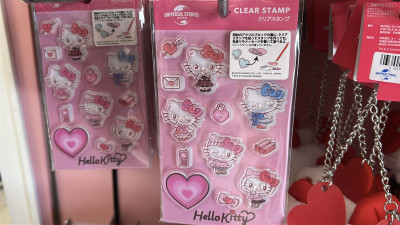 キティのアクリルスタンプ