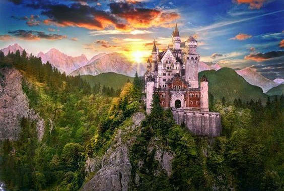 眠れる森の美女の城のモデル ドイツにあるノイシュバンシュタイン城 キャステル Castel ディズニー情報