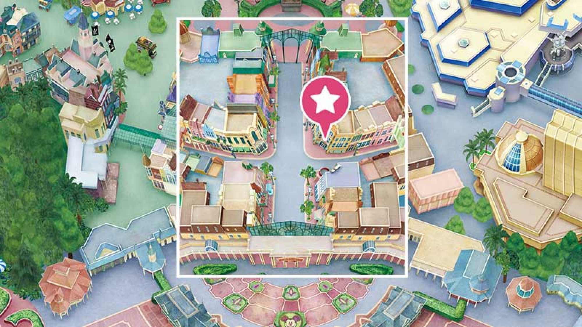 タウンセンターファッションの地図 キャステル Castel ディズニー情報