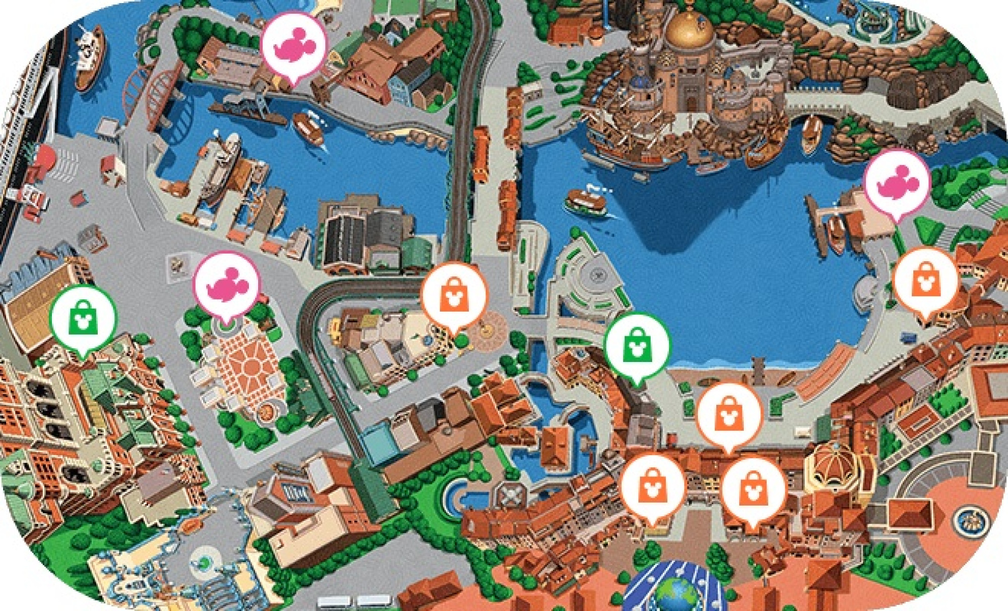 東京ディズニーシーマップ キャステル Castel ディズニー情報