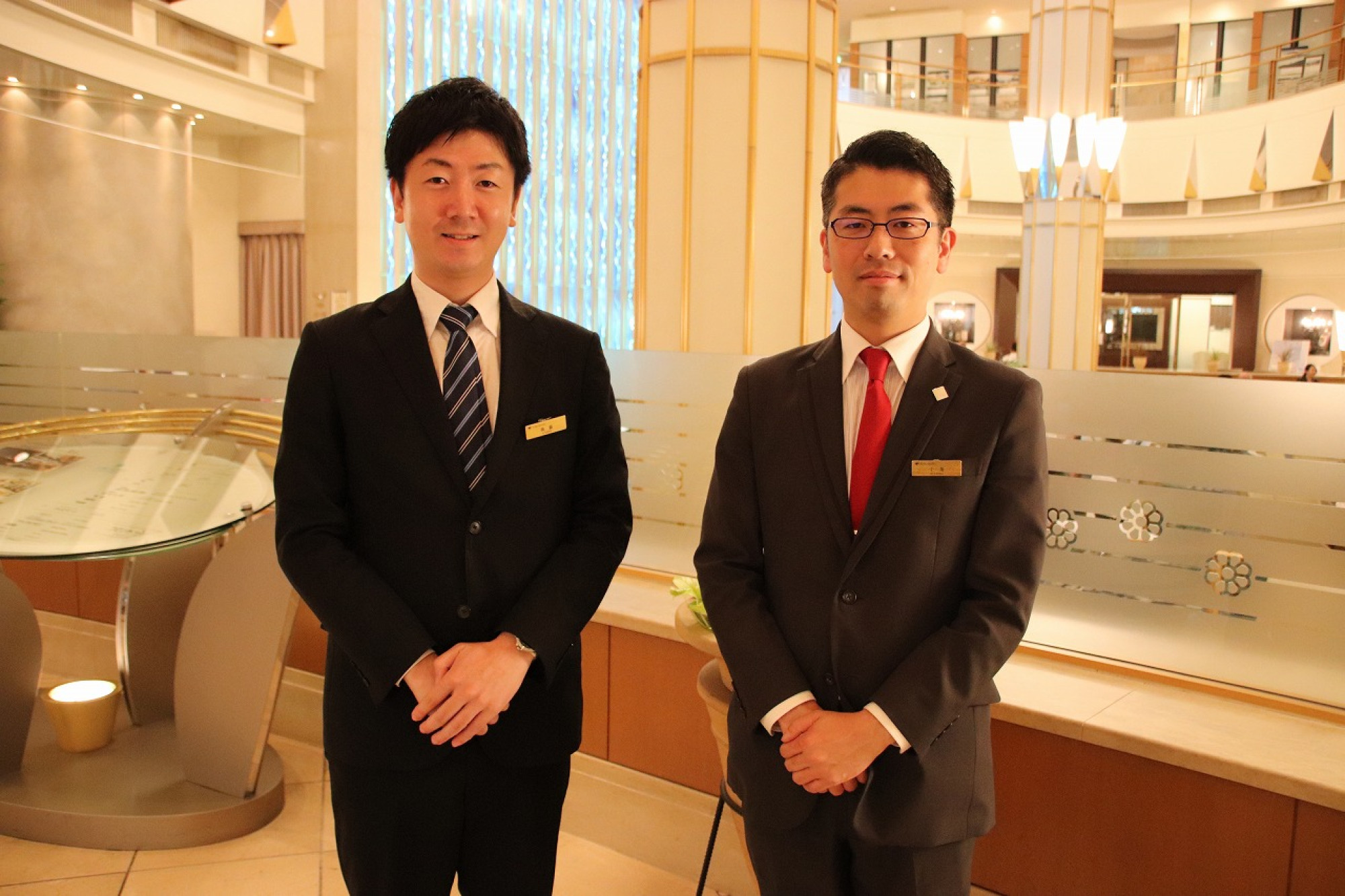 東武ホテルレバント東京の後藤様 左 と千葉様 右 キャステル Castel ディズニー情報