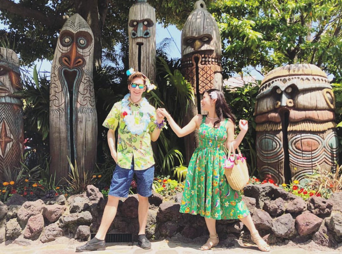 南国アロハシャツコーデ キャステル Castel ディズニー情報