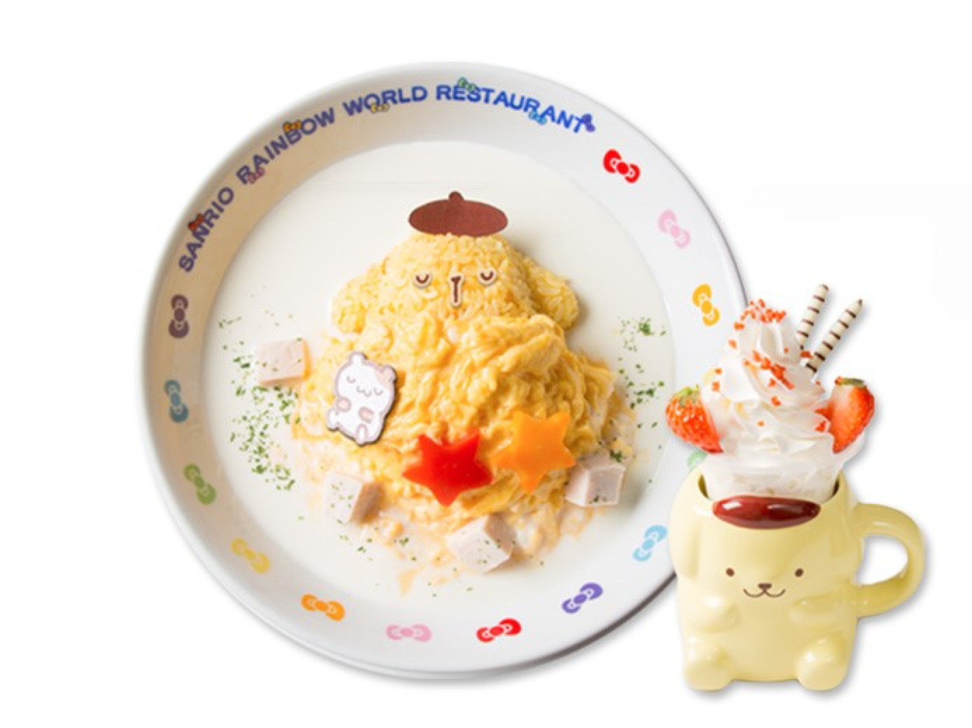 ポムポムプリンのオムライス チキンのクリームソース デザートカップ付き キャステル Castel ディズニー情報
