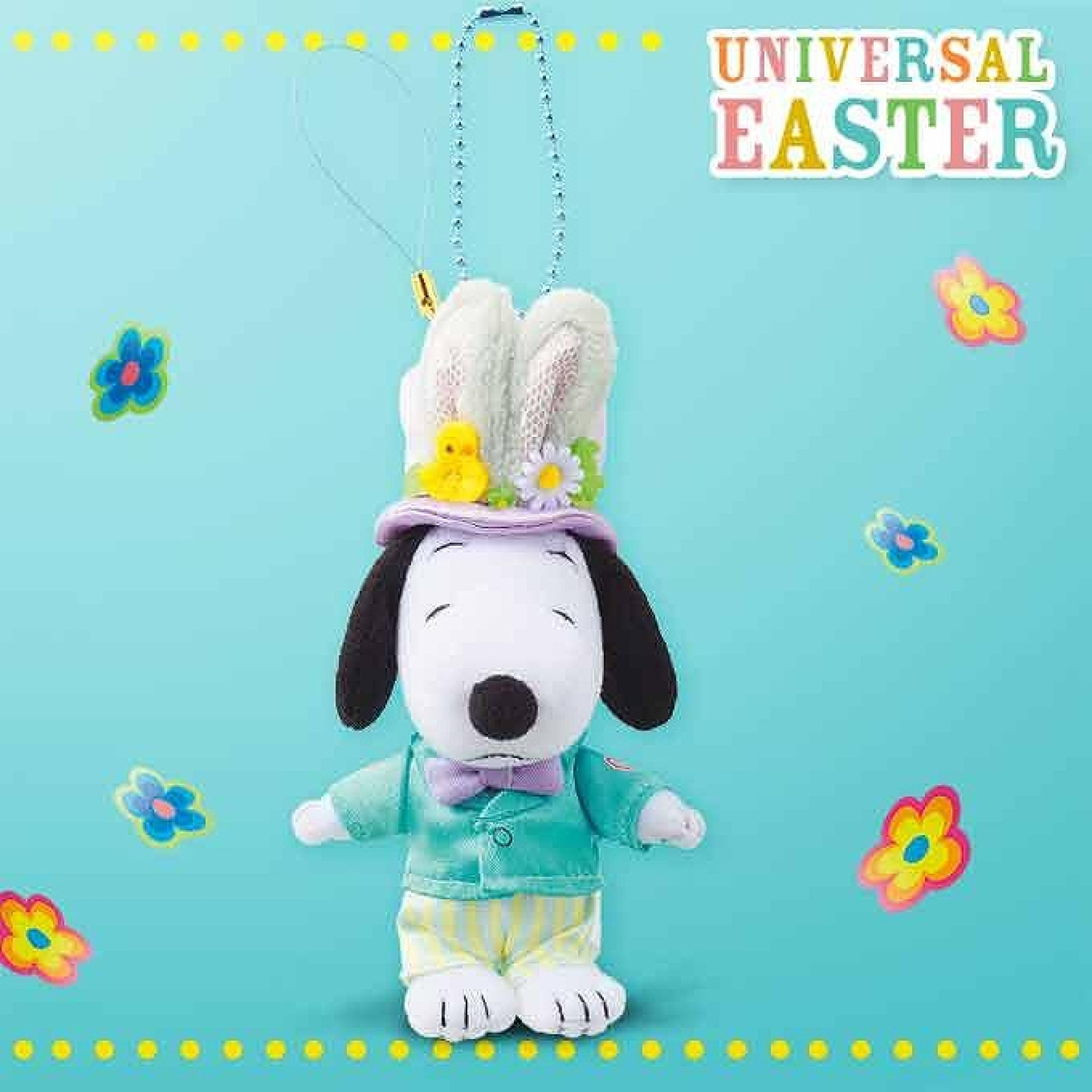 スヌーピーのマスコットキーチェーン ユニバのイースターグッズ キャステル Castel ディズニー情報