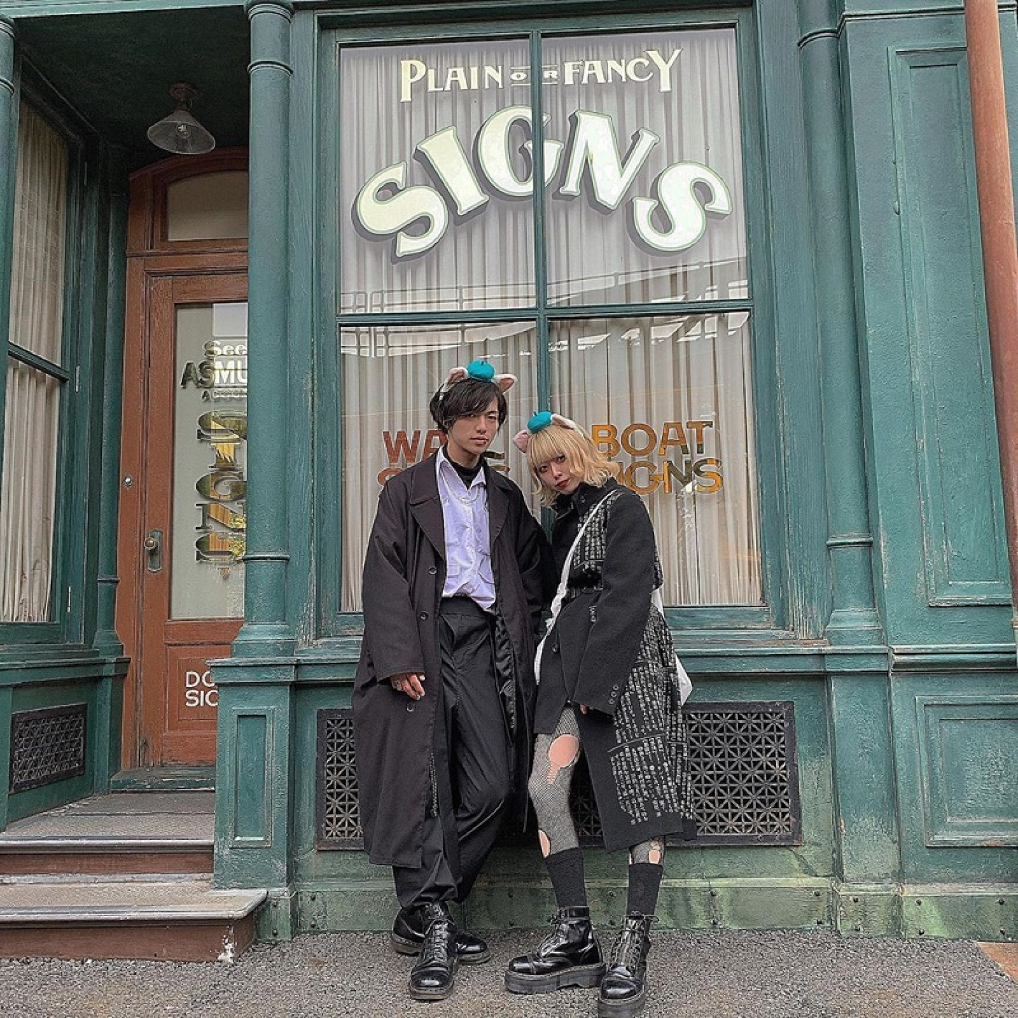 原宿系 モノクロのコーデ キャステル Castel ディズニー情報