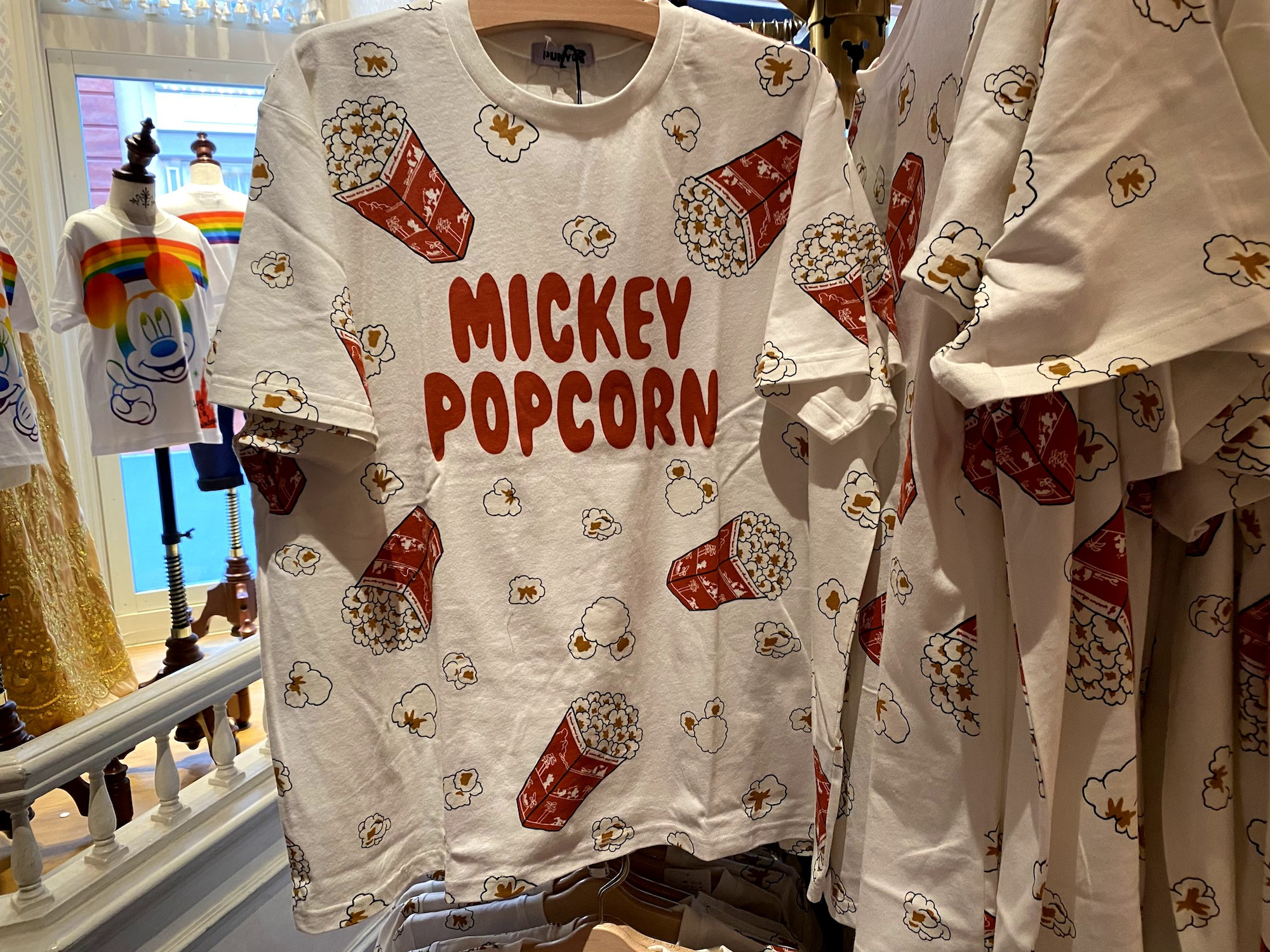 Punyus プニュズ Tシャツ ミッキーポップコーン キャステル Castel ディズニー情報