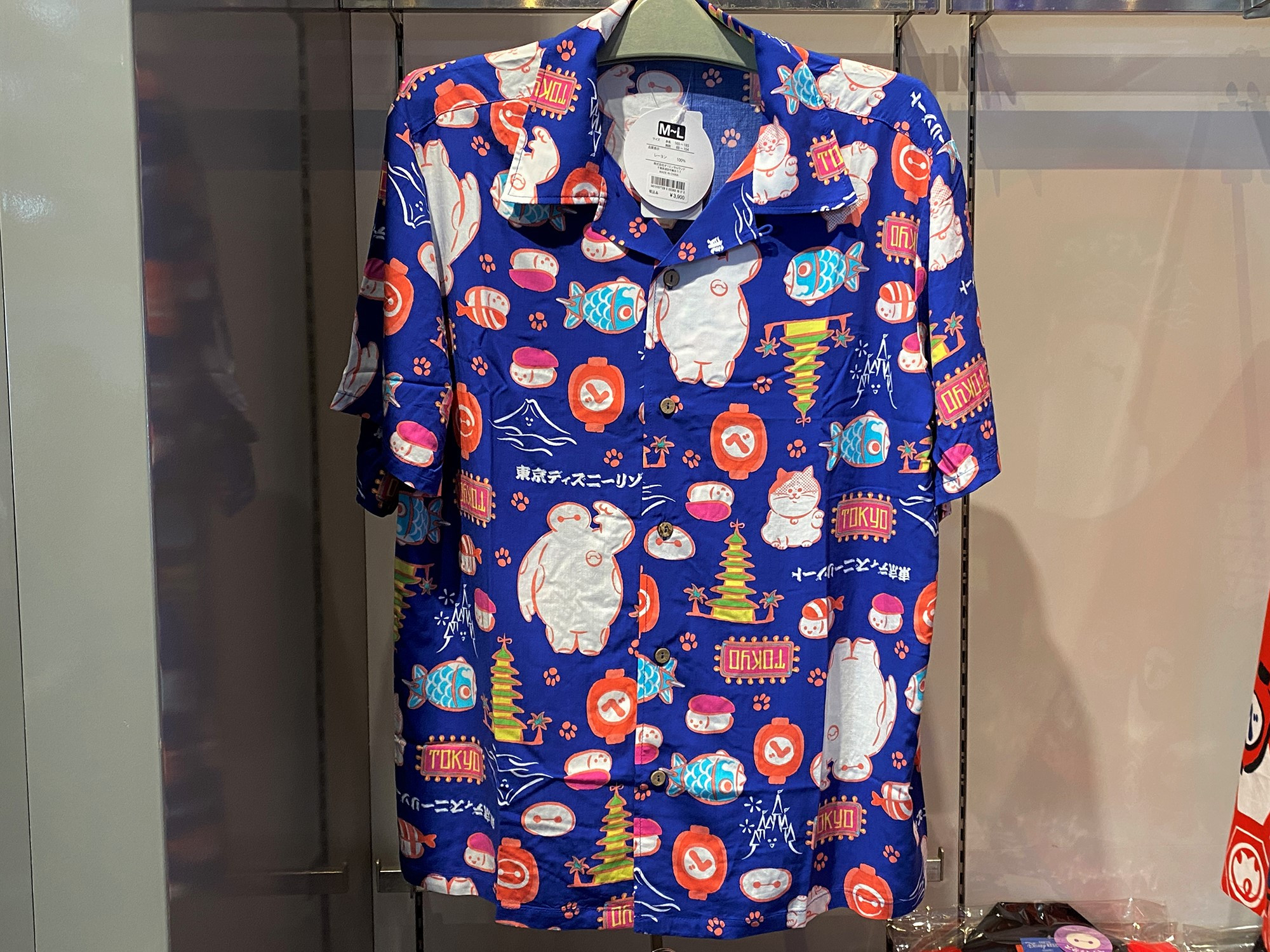 ベイマックス総柄アロハシャツ キャステル Castel ディズニー情報