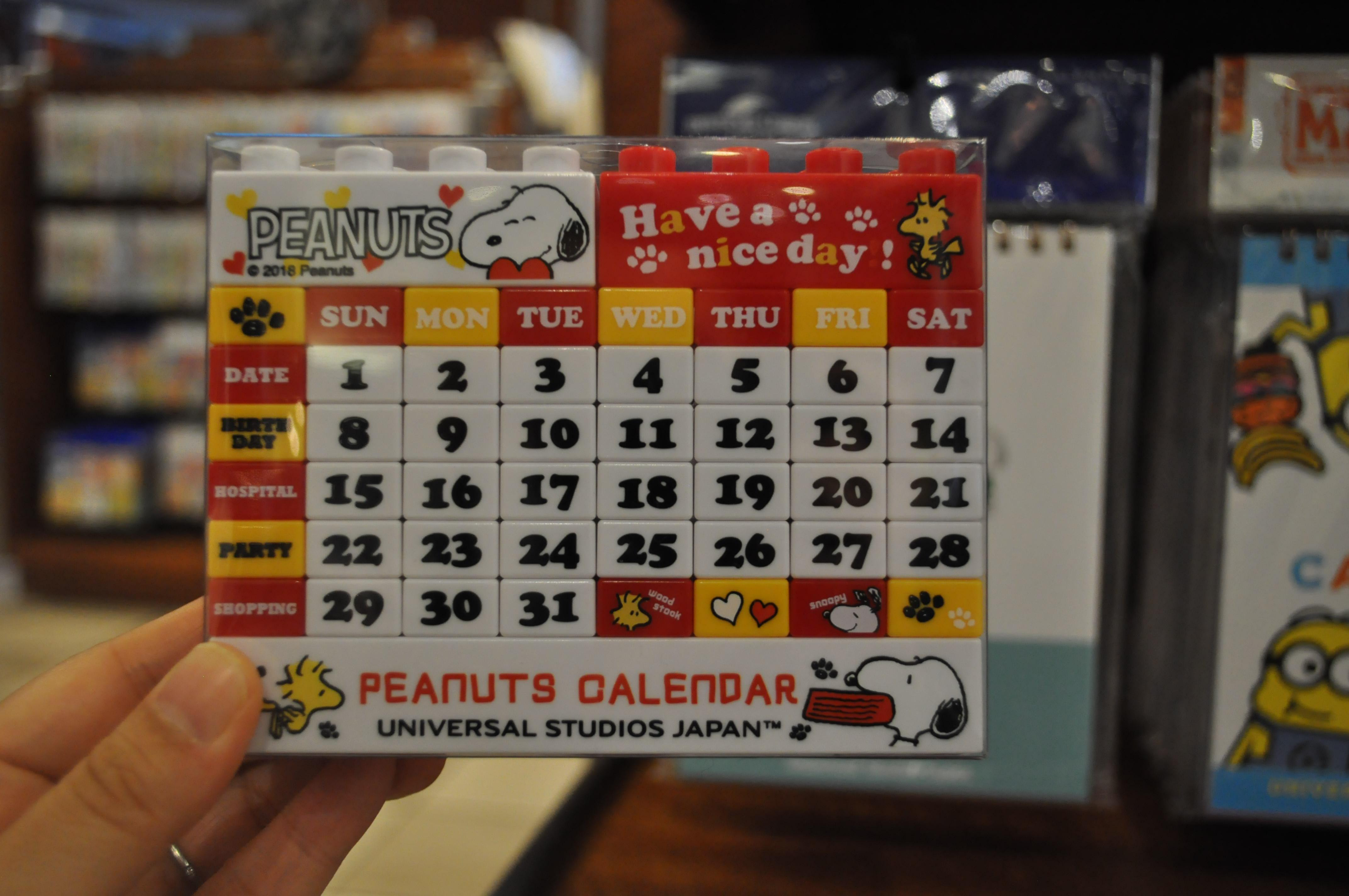 スヌーピーのブロックカレンダー キャステル Castel ディズニー情報