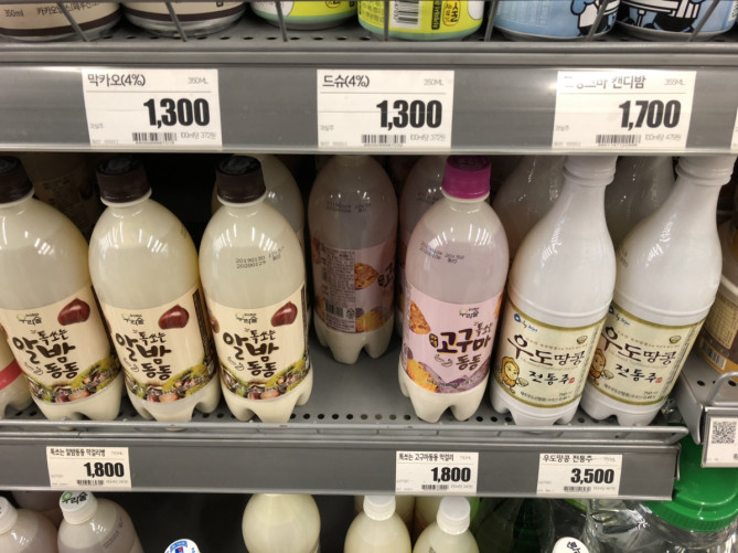 韓国マートのマッコリ