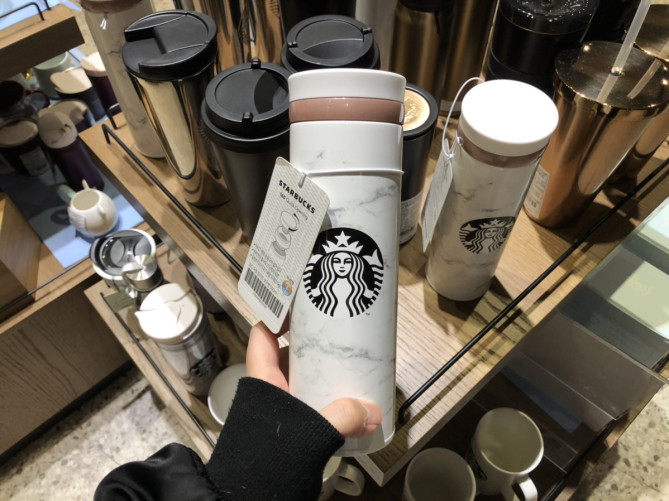 韓国スタバ限定の大理石タンブラー