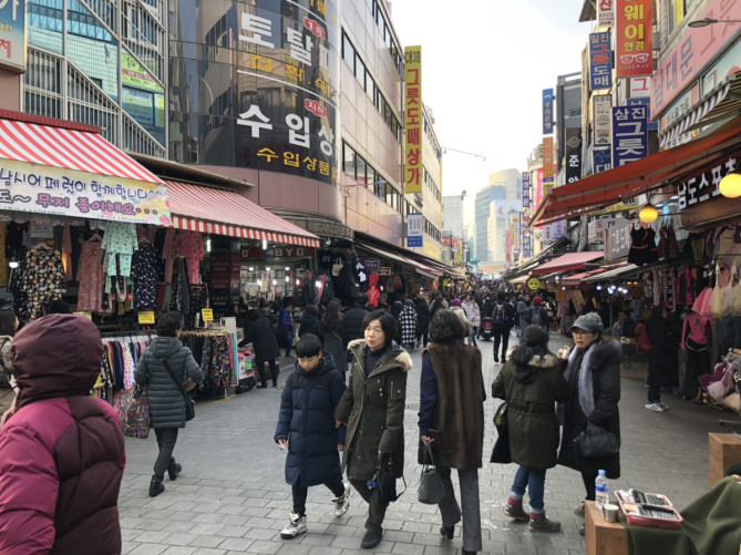 南大門市場の様子