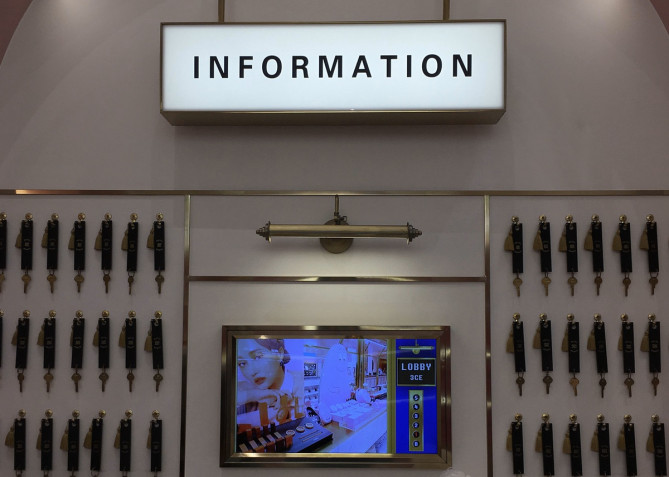 明洞のSTYLENANDA PINKHOTELの店内