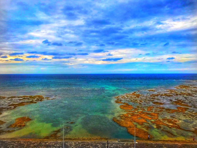 Parco city駐車場からの西海岸