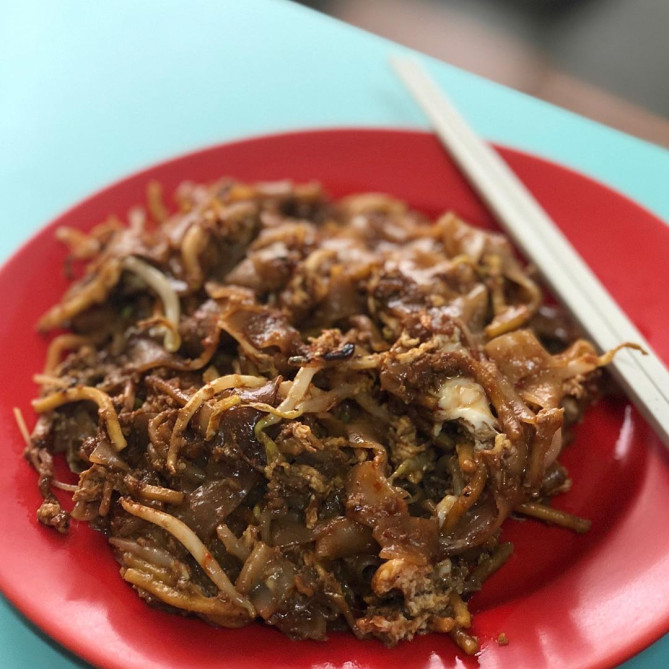 Outram Park Fried Kway Teow Mee のフライドクェイティアオ