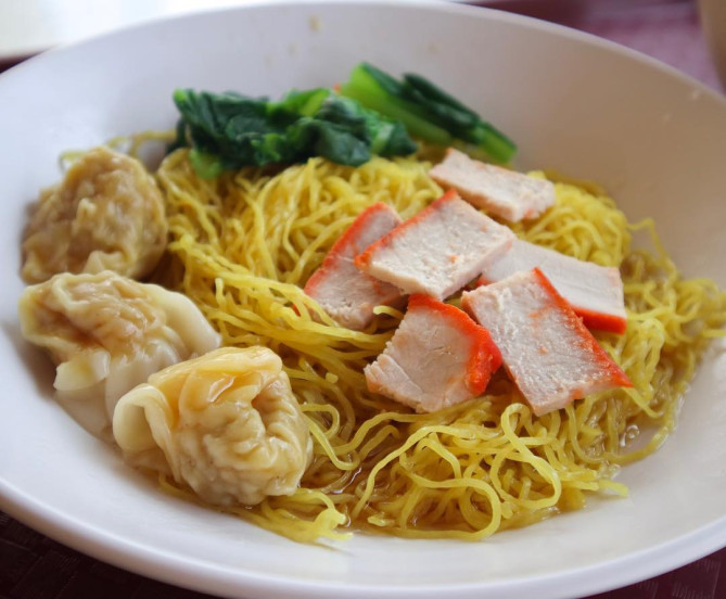 Nam Seng Noodle House のワンタンヌードル