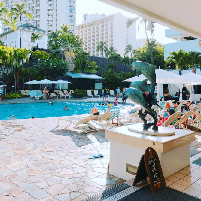 シェラトン・プリンセス・カイウラニ・ホテル　プール
