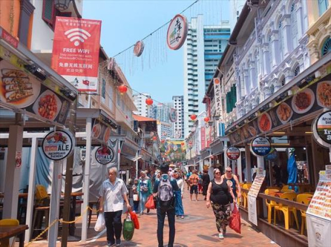 チャイナタウン・ストリートマーケットの風景