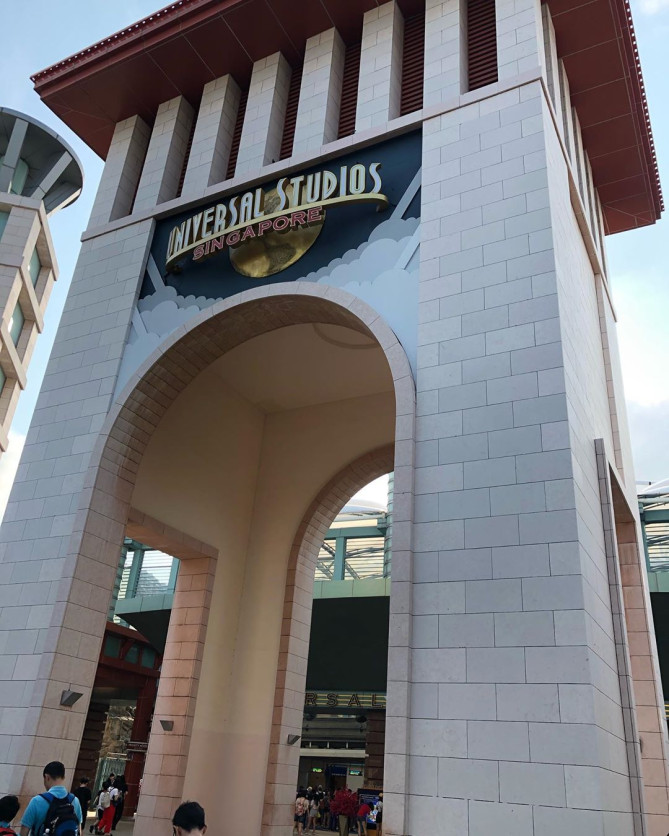 ユニバーサルスタジオシンガポール　正門