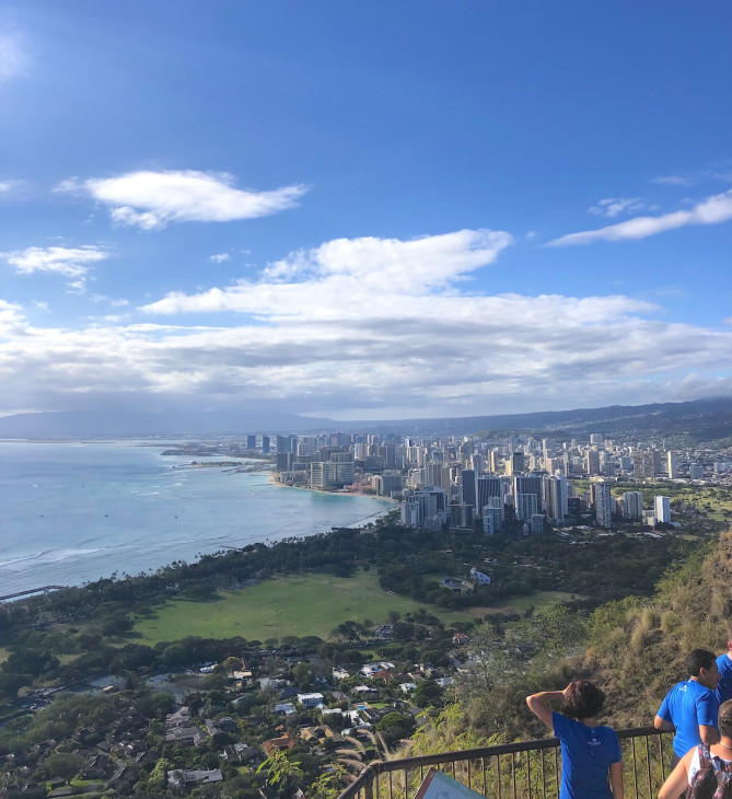 ダイヤモンドヘッドからの景色
