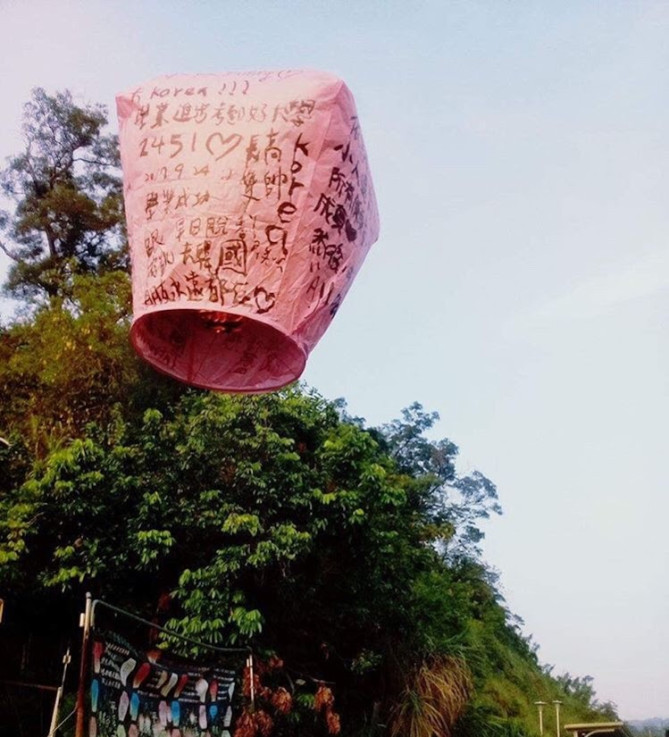 十份でのランタン体験