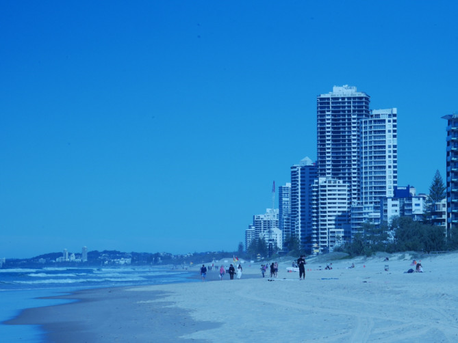 ゴールドコーストのビーチ