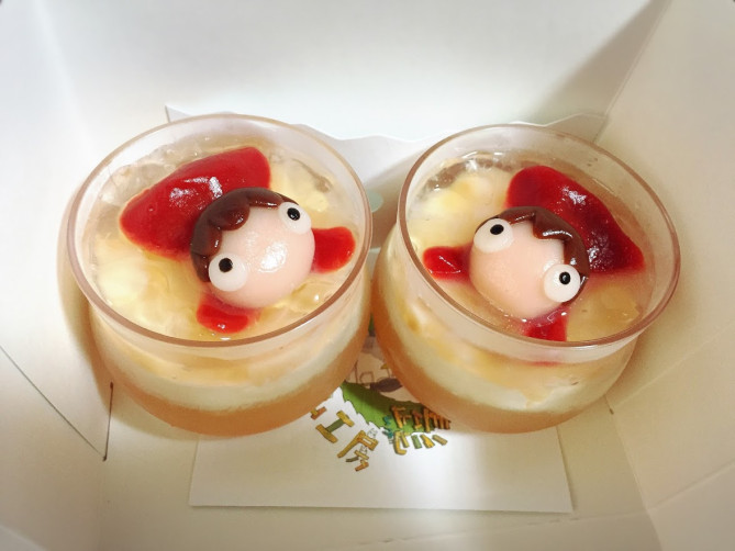 崖の上のポニョのゼリー「桃の上のポニョ」