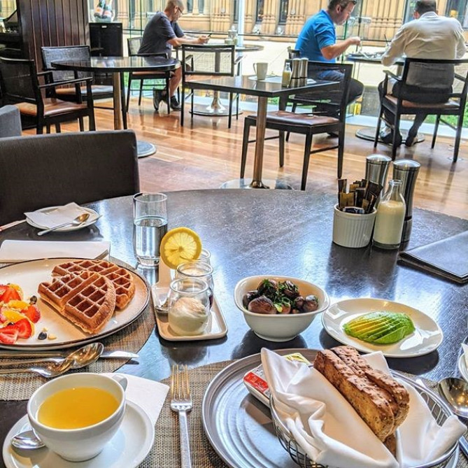 シドニーヒルトンホテル内のレストラン