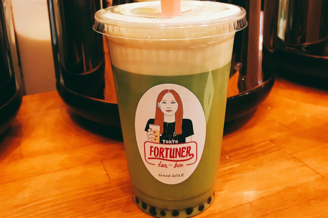 絶品チーズティーのタピオカドリンク