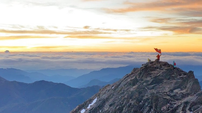 朝の玉山國家公園