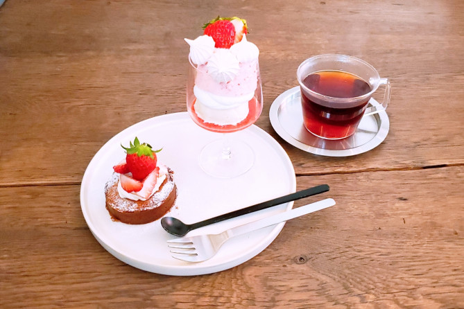 筆者オリジナルの季節限定スイーツプレート